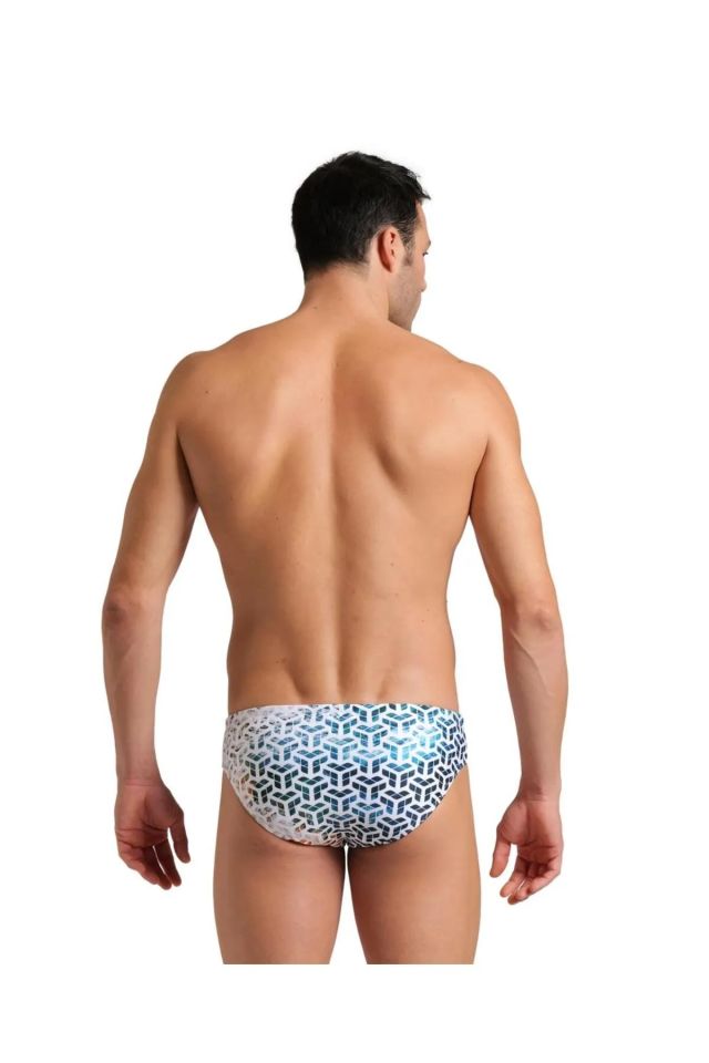 Arena Men's Arena Planet Water Swim Briefs Erkek Yüzücü Mayo Beyaz 006174130