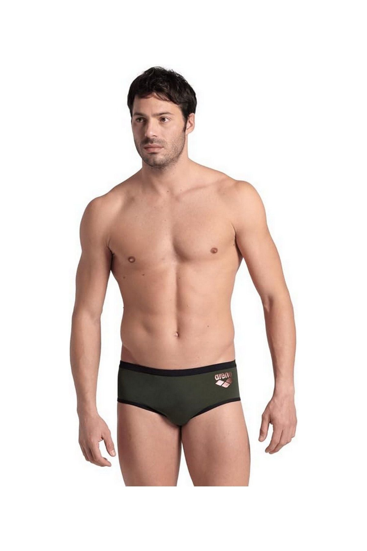Arena Men's One Low Waist Short Big Logo Erkek Düşük Bel Yüzücü Mayo Siyah 008549840 85