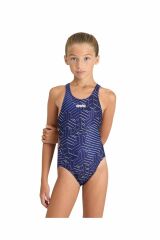 Arena Girl's Kikko Pro Swimsuit Swim Tec Kız Çocuk Yüzücü Mayo Laci̇vert 005900770