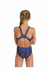 Arena Girl's Kikko Pro Swimsuit Swim Tec Kız Çocuk Yüzücü Mayo Laci̇vert 005900770