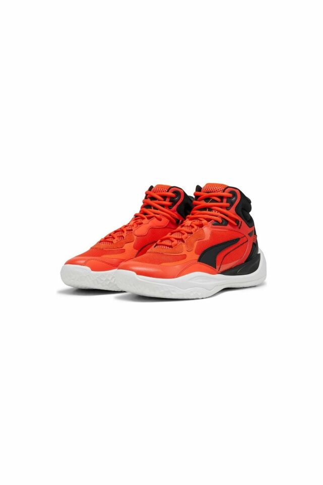 Puma Playmaker Pro Mid Red Blast Fiery-Red PUMA-Black Bilekli Erkek Spor Ayakkabı 37790212 42.5