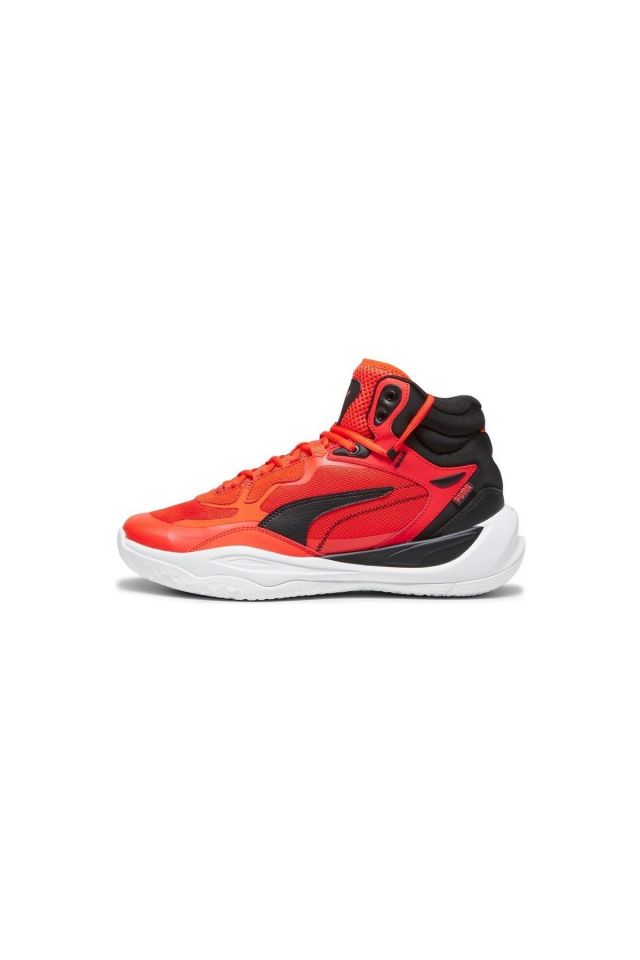 Puma Playmaker Pro Mid Red Blast Fiery-Red PUMA-Black Bilekli Erkek Spor Ayakkabı 37790212 45