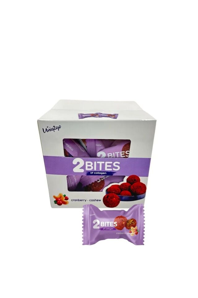 2 Bites Of Collagen Cranberry-cashew (16g) x 10 Adet