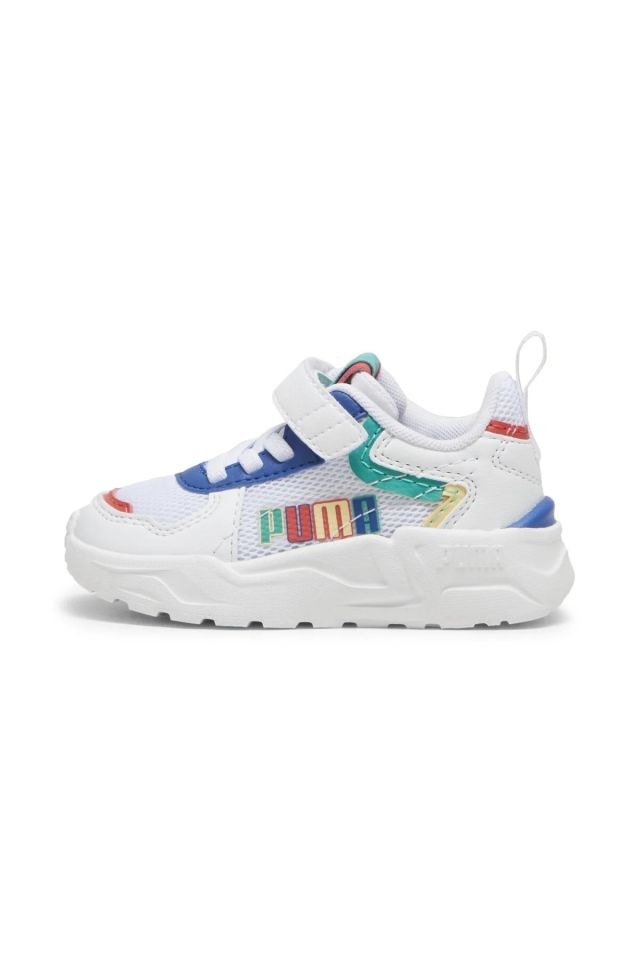 Puma Trinity Lite R, S, B AC+ Inf White-Green-Cobalt Günlük Çocuk Ayakkabı Beyaz 39546501 27