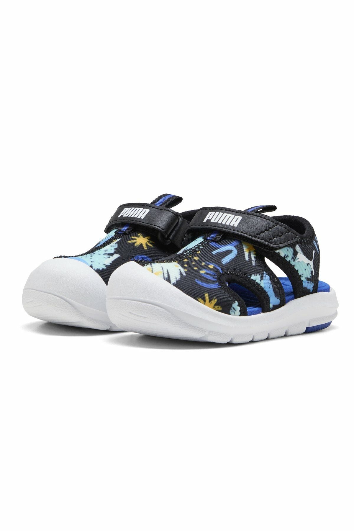 Puma Fun Racer SandalAOPVInf Unisex Çocuk Sandalet Siyah 40169501 23