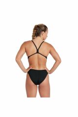 Arena Women's Team Swimsuit Challenge Solid Bayan Yüzücü Mayo Si̇yah 004766550 42