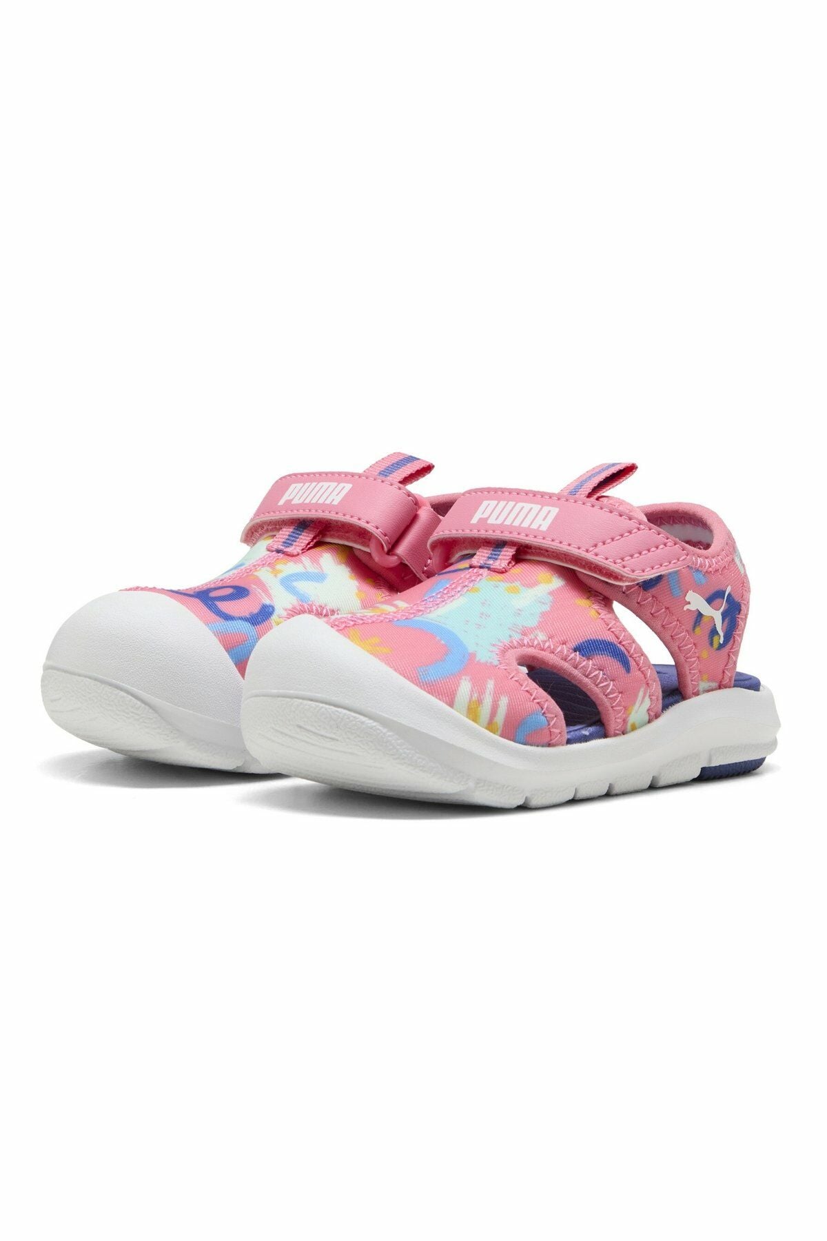 Puma Fun Racer Sandal AOPV Inf Unisex Çocuk Sandalet Pembe 40169502