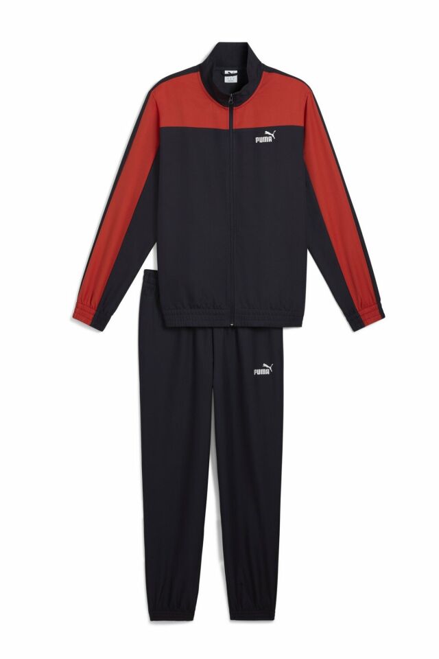 Puma Woven Colorblock Tracksuit Erkek Eşofman Takımı Lacivert/Kırmızı 68485616 XL