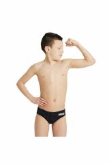 Arena Boy's Team Swim Briefs Solid Erkek Çocuk Yüzücü Mayo Siyah 004774550 10-11