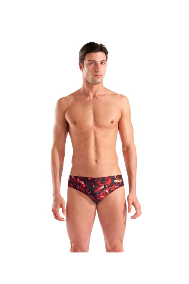Arena Men's Graphic Swim Briefs Erkek Yüzücü Mayo Siyah/Desenli 010659550 70