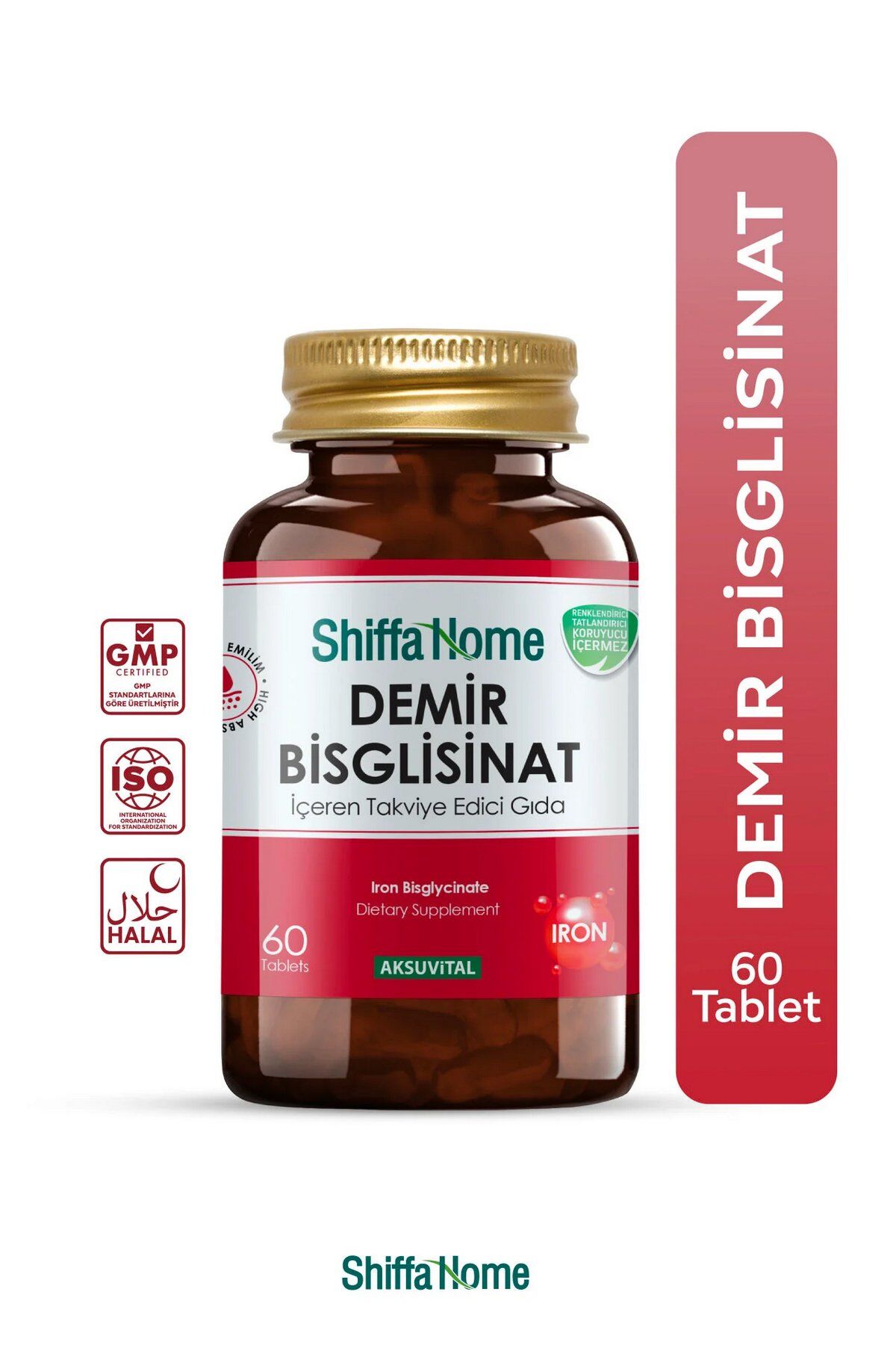 AksuVital Shiffa Home Demir Bisglisinat 60 Tablet