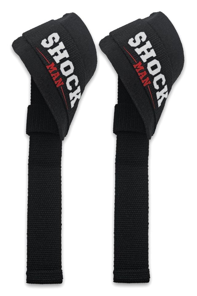 Shock Man Lasso Lifting Straps Ağırlık Bileklik Siyah/Beyaz