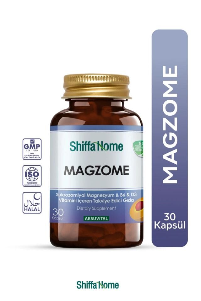 AksuVital Shiffa Home Magzome Magnezyum B6 & D3 30 Kapsül