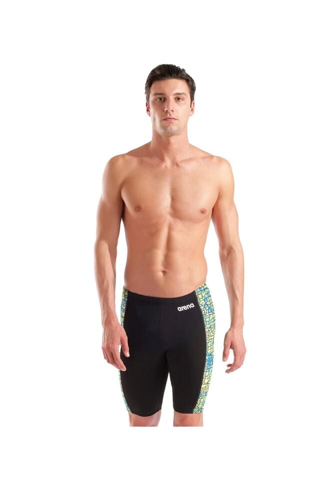 Arena Snakeskin Jammer Erkek Yüzücü Mayosu Siyah/Yeşil 010161506
