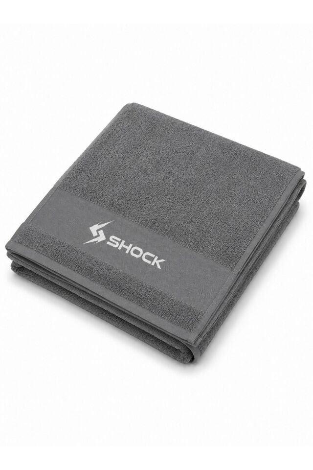 Shock Sports 50x80 %100 Pamuk Spor Havlusu Gri