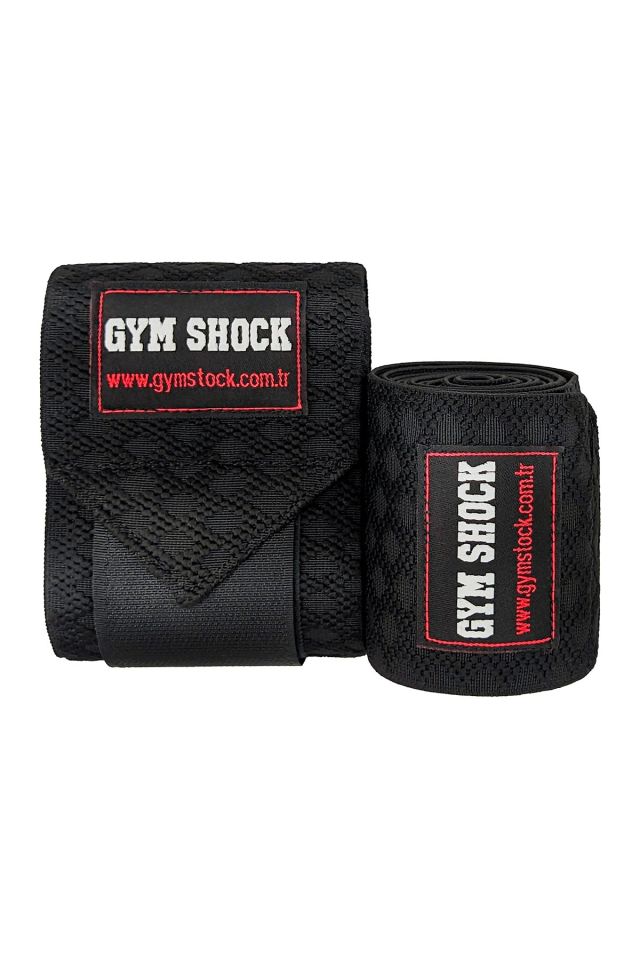 Gym Shock Dirsek Bandı Dirsek Sargısı Çift Siyah