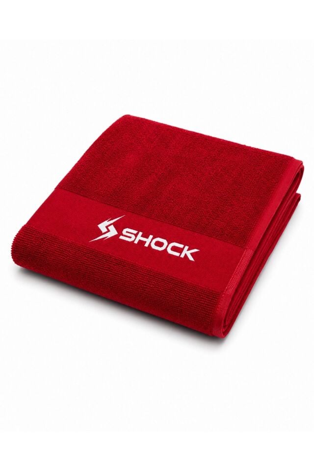 Shock Sports 50x80 %100 Pamuk Spor Havlusu Kırmızı