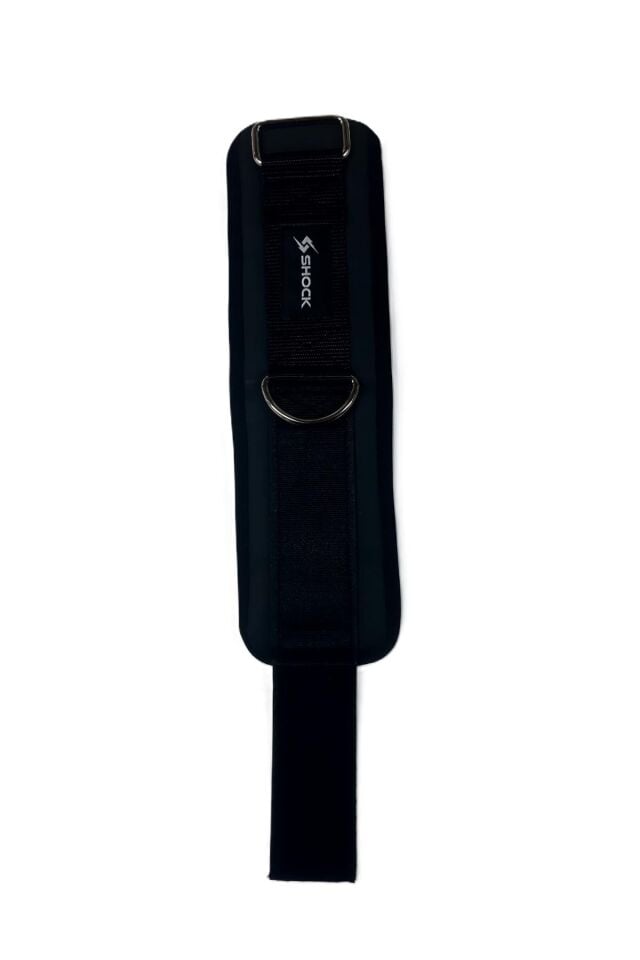 Shock Leather Ankle Strap - Hakiki Deri Ayak Bilek Kayışı - Siyah