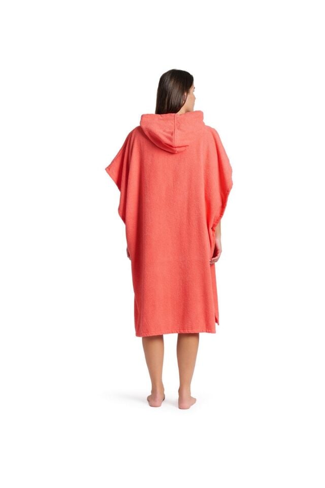 Arena Cotton Poncho Unisex Pamuklu Plaj (L-XL) Beden Panço Kırmızı 009651300