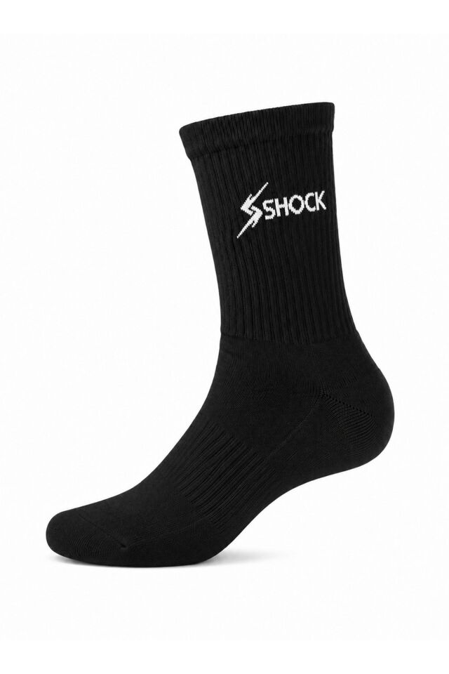 Shock Sports Uzun Spor Çorap 2'li Paket Siyah