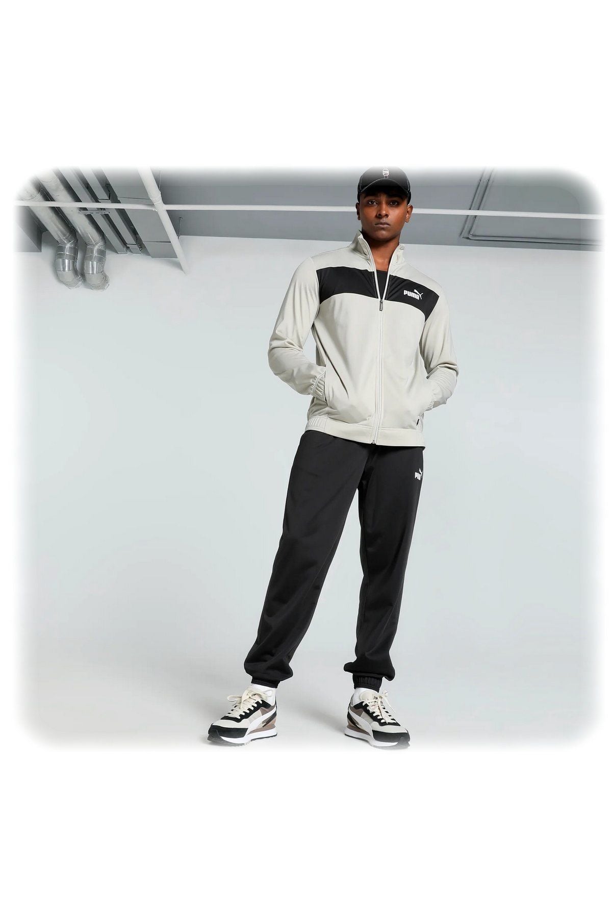 Puma Poly Suit Sportstyle Erkek Eşofman Takımı Bej 67742768 L