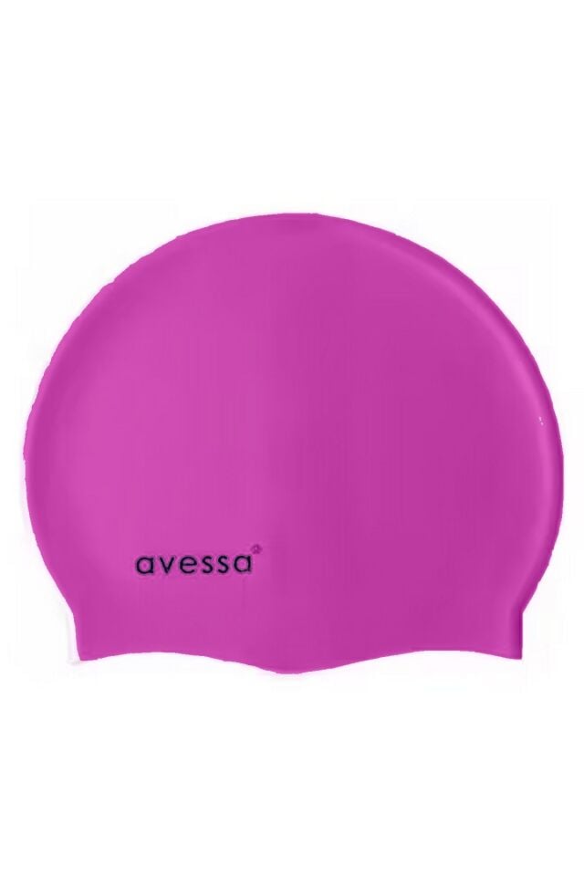 Avessa SC-211 Silikon Bone Swimming Cap Pembe