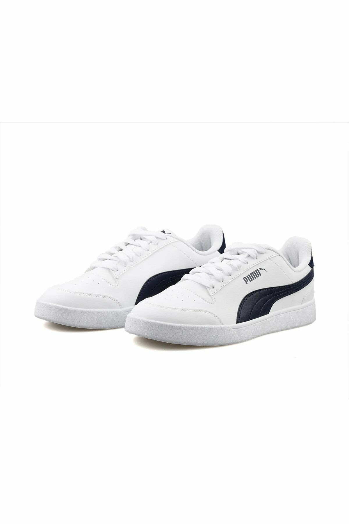 Puma Shuffle Puma-White Puma-Navy Erkek Spor Ayakkabı Beyaz 30966824 40