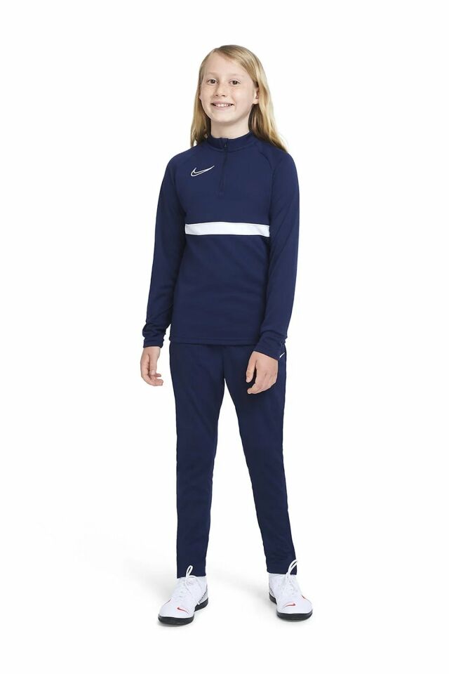 Nike Y Nk Df Acd21 Dril Top Çocuk Futbol Uzun Kollu Tişört Lacivert CW6112-451 XS
