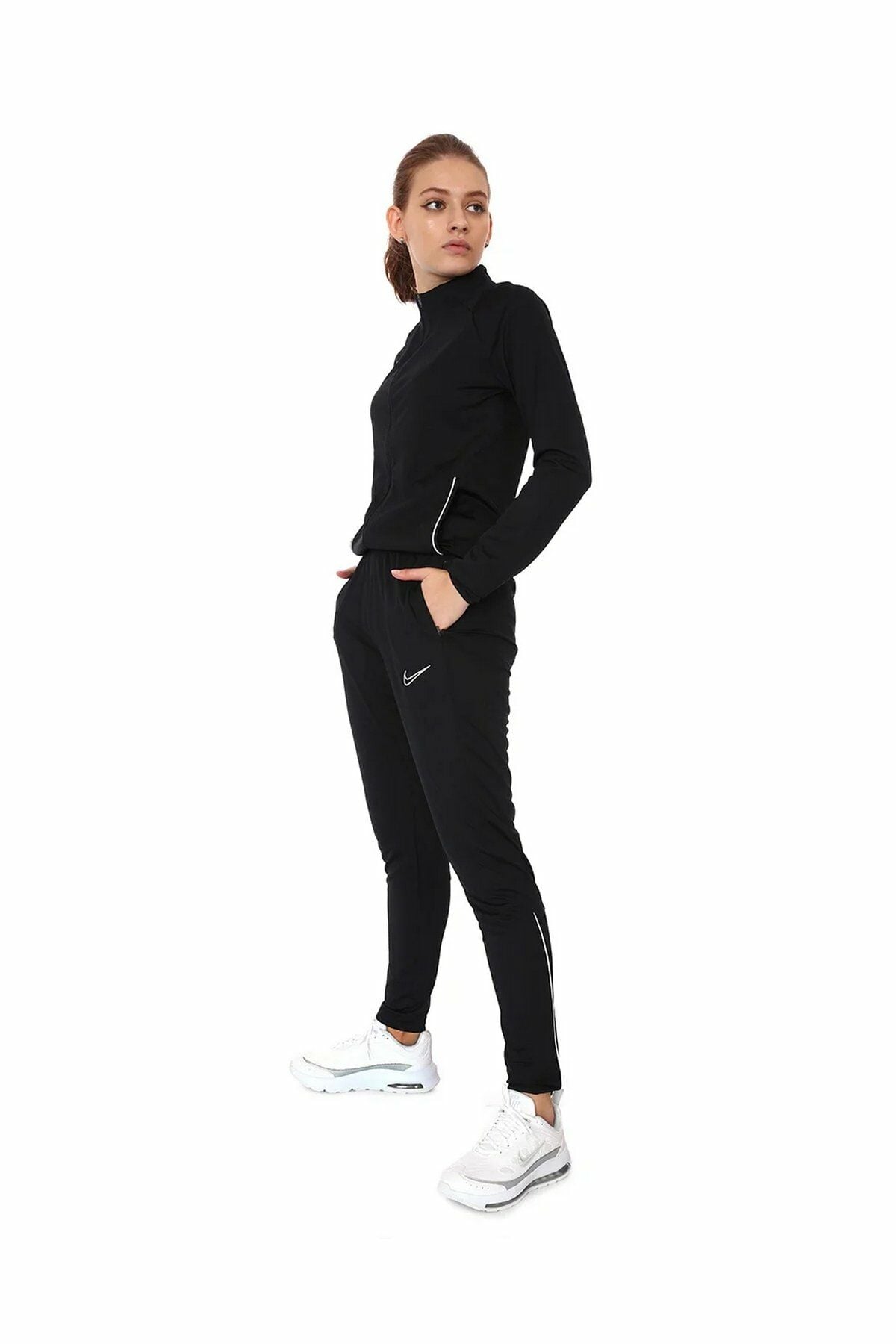 Nike Dri-Fit Acedemy 21 Trk Suit K Bayan Futbol Eşofman Takımı Siyah DC2096-010 L