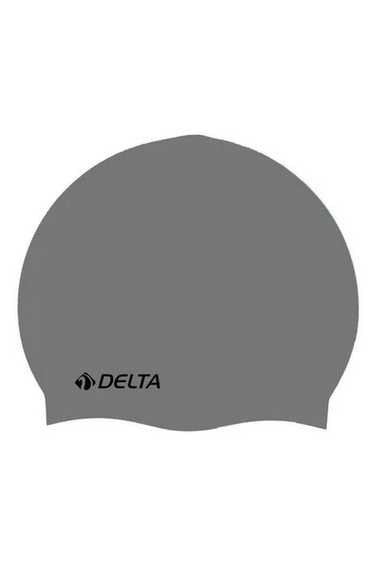 Delta DS-255 Yüzücü Bonesi Silikon Düz Renk Swimming Cap Gümüş Gri