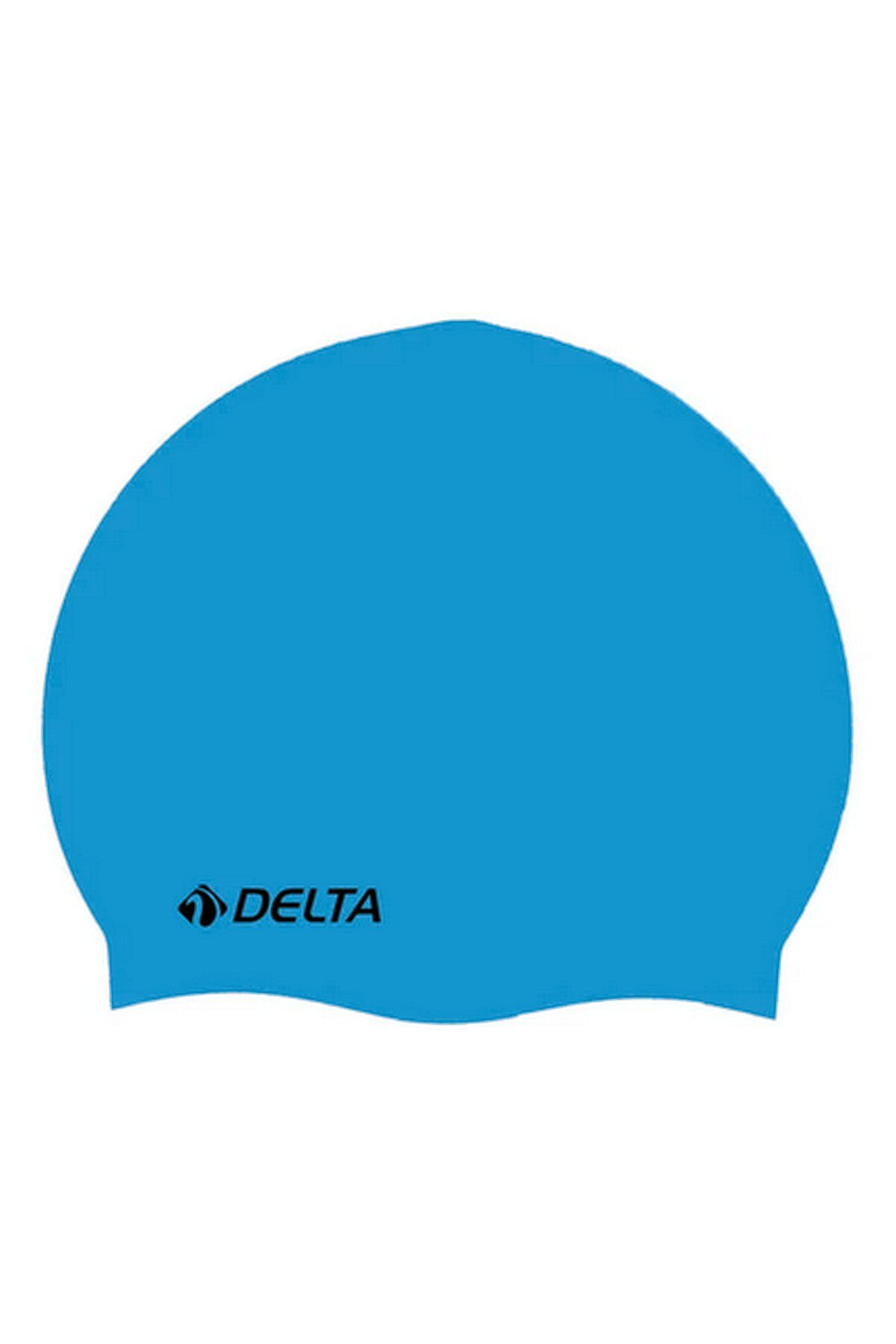 Delta DS-255 Yüzücü Bonesi Silikon Düz Renk Swimming Cap Mavi
