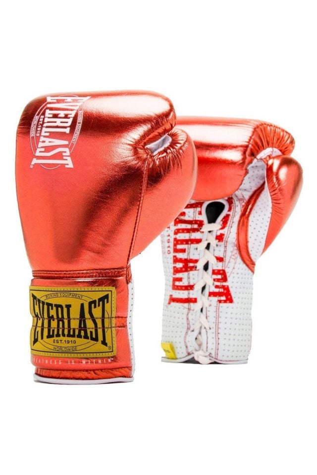 Everlast 891271-70-4 Classic 1910 Fight Gloves Boks Eldiveni Metalik Kırmızı 10 Oz