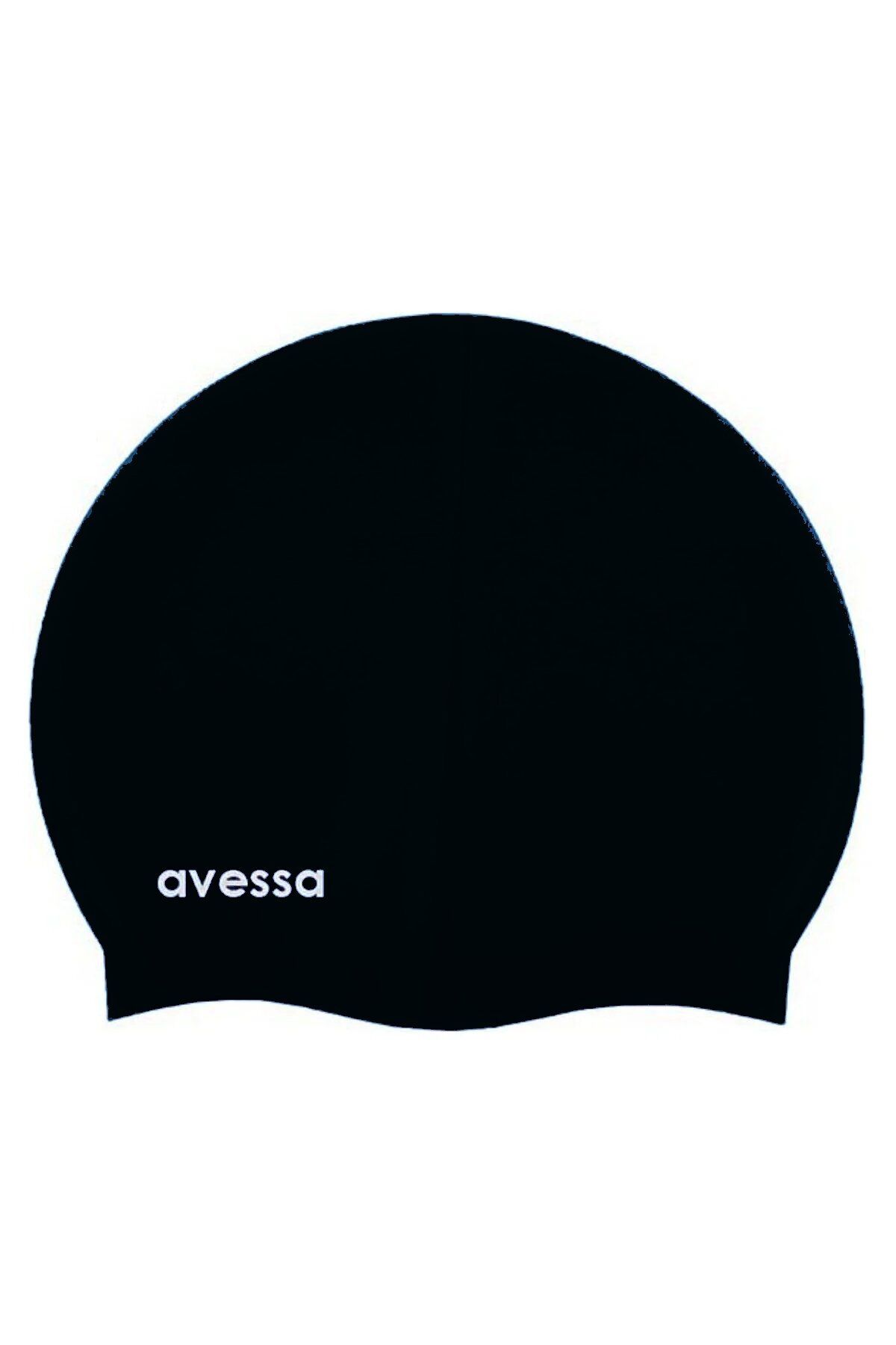 Avessa SC-208 Silikon Yüzücü Bone Swimming Cap Siyah