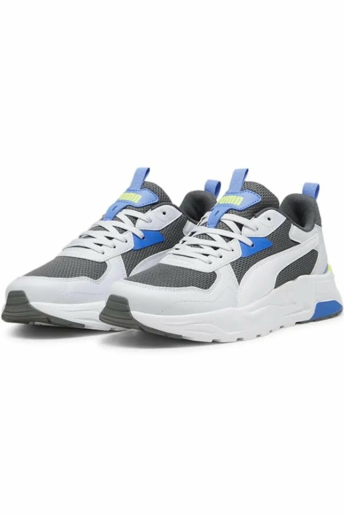 Puma Trinity Lite Gray-White-Silver Mist-Lime Erkek Günlük Spor Ayakkabı Gri 38929218 40