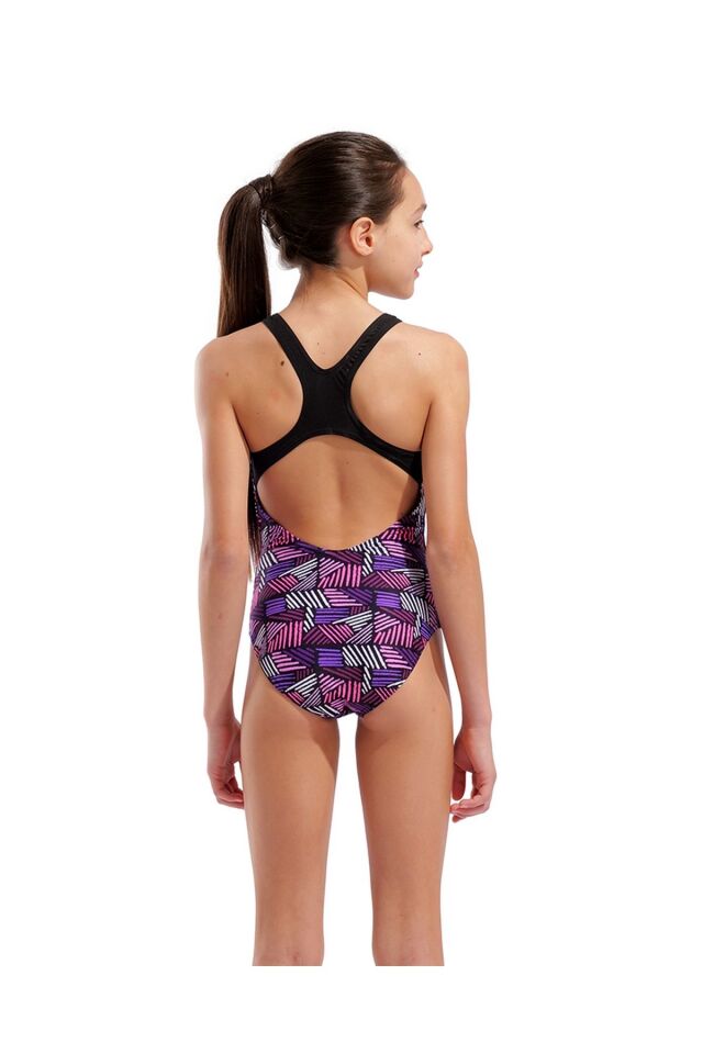 Arena Girl's Candies Swimsuit Swim Pro Back Kız Çocuk Yüzücü Mayo Pembe/Desenli 010285990 12-13