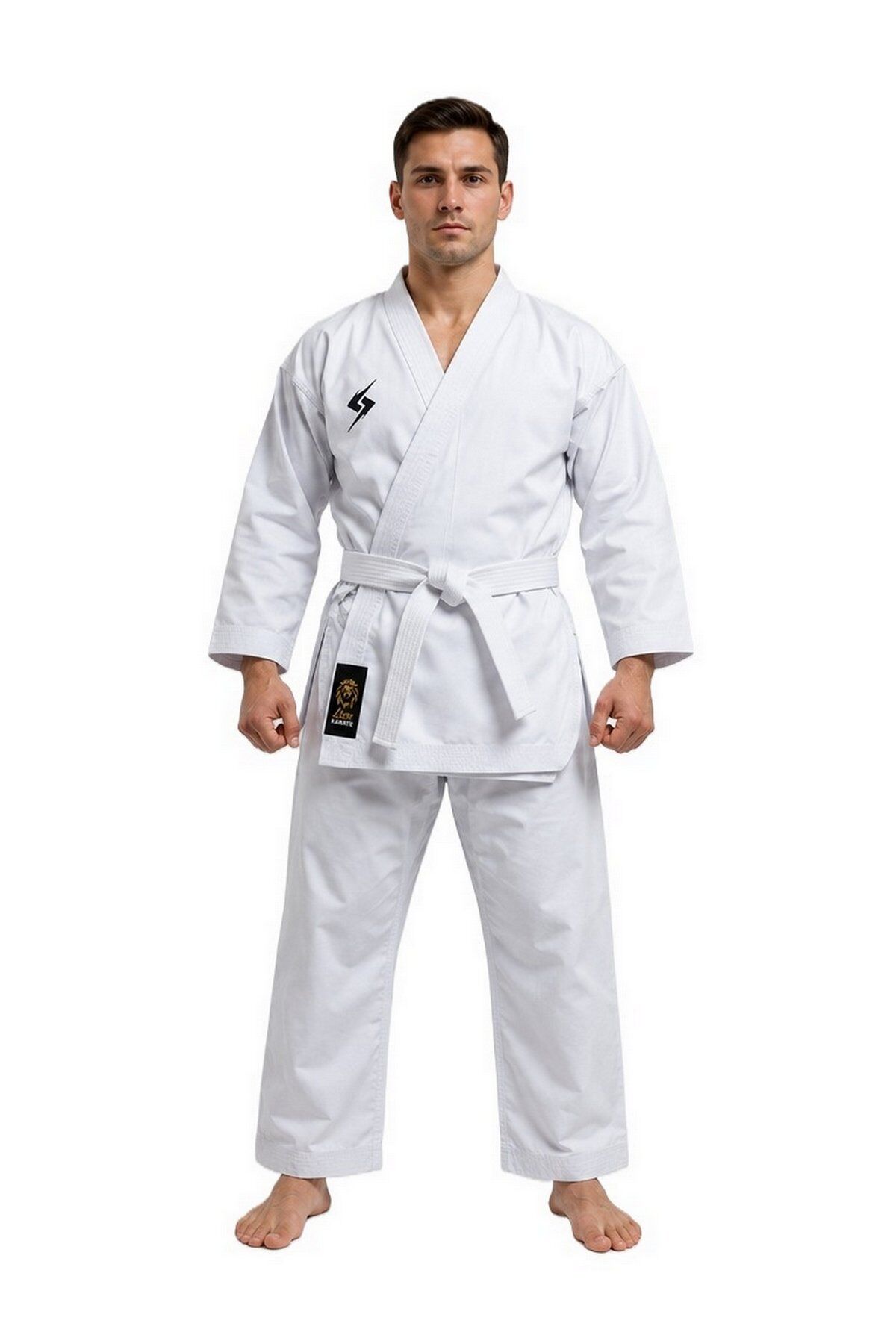 Shock Fight Federasyon Onaylı Karate Elbisesi Beyaz 140