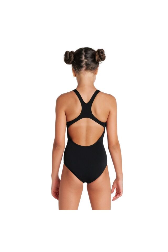 Arena Girl's Team Swimsuit Swim Pro Solid Kız Çocuk Yüzücü Mayo Siyah 004762550