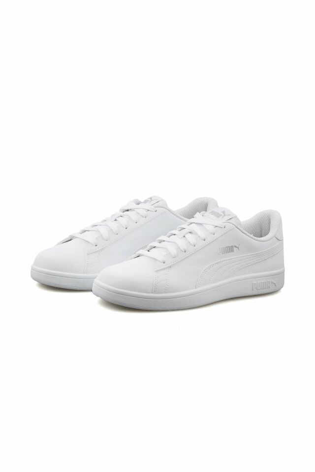 Puma Smash V2 Buck Puma-White Puma-Silver Erkek Spor Ayakkabı Beyaz 36516073 42