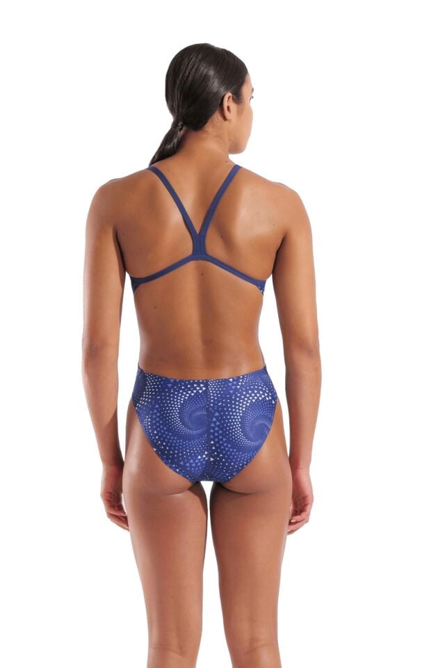 Arena Women's Fireflow Swimsuit Challenge Back Bayan Yüzücü Mayo Lacivert 010154700