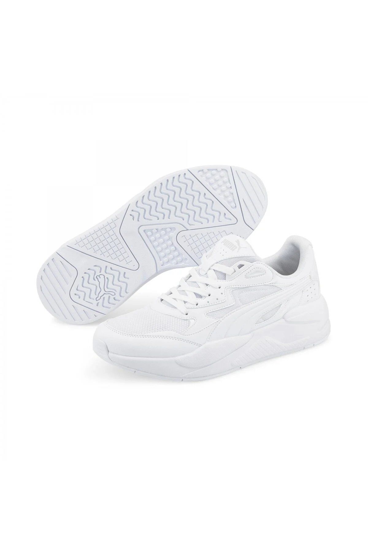 Puma X-Ray Speed Puma-White Gray Violet Erkek Günlük Spor Ayakkabı Beyaz 38463802 42.5