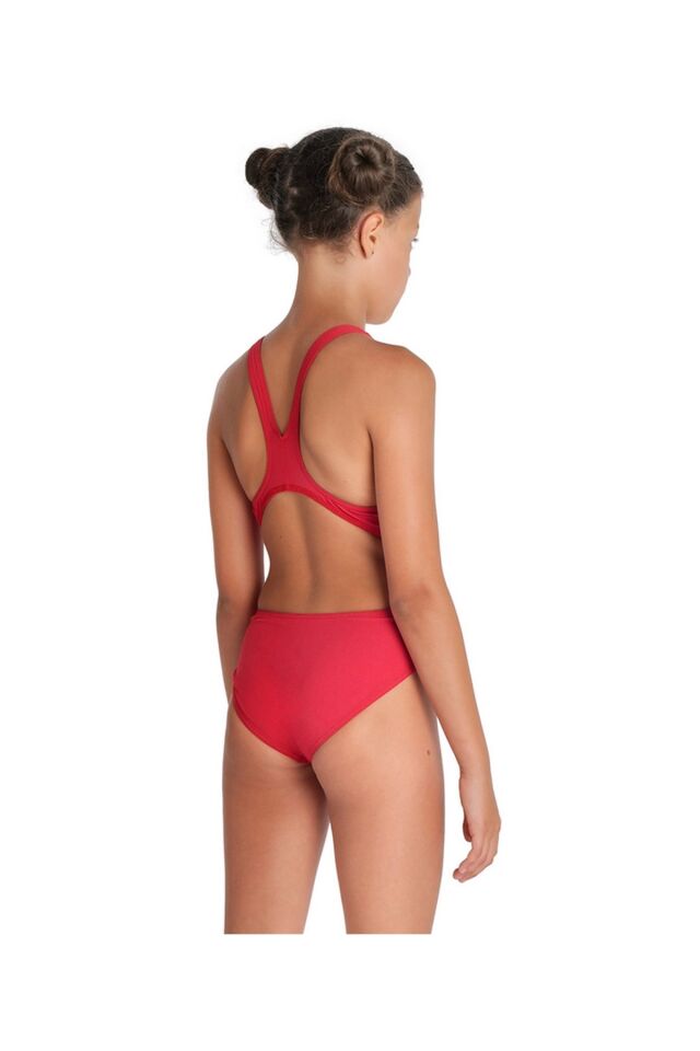 Arena Girl's Team Swimsuit Swim Pro Solid Kız Çocuk Yüzücü Mayo Kırmızı 004764450