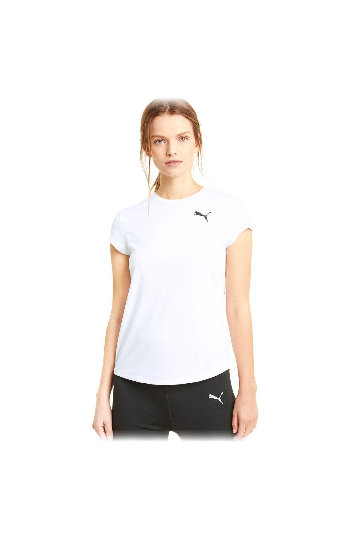 Puma Active Tee Sportstyle Unisex Günlük Tişört Beyaz 58685702 S