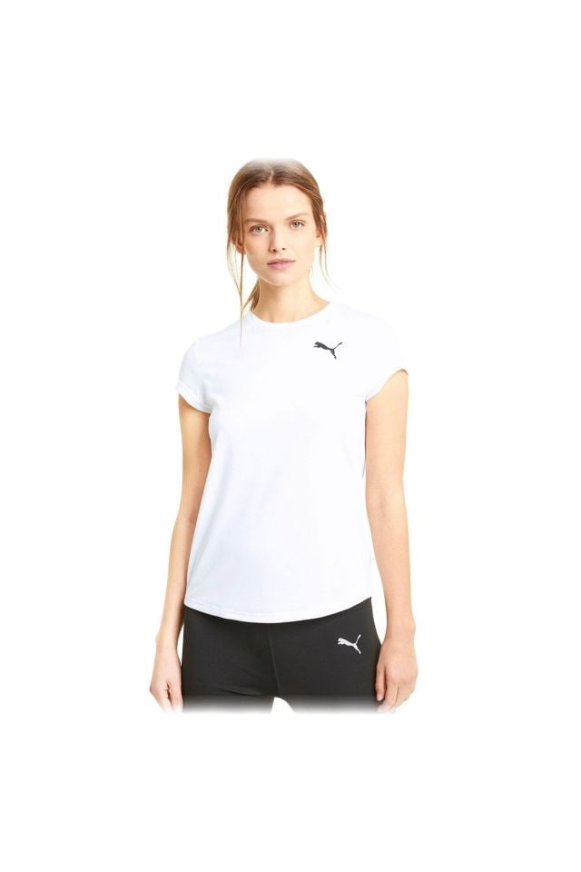 Puma Active Tee Sportstyle Unisex Günlük Tişört Beyaz 58685702 S