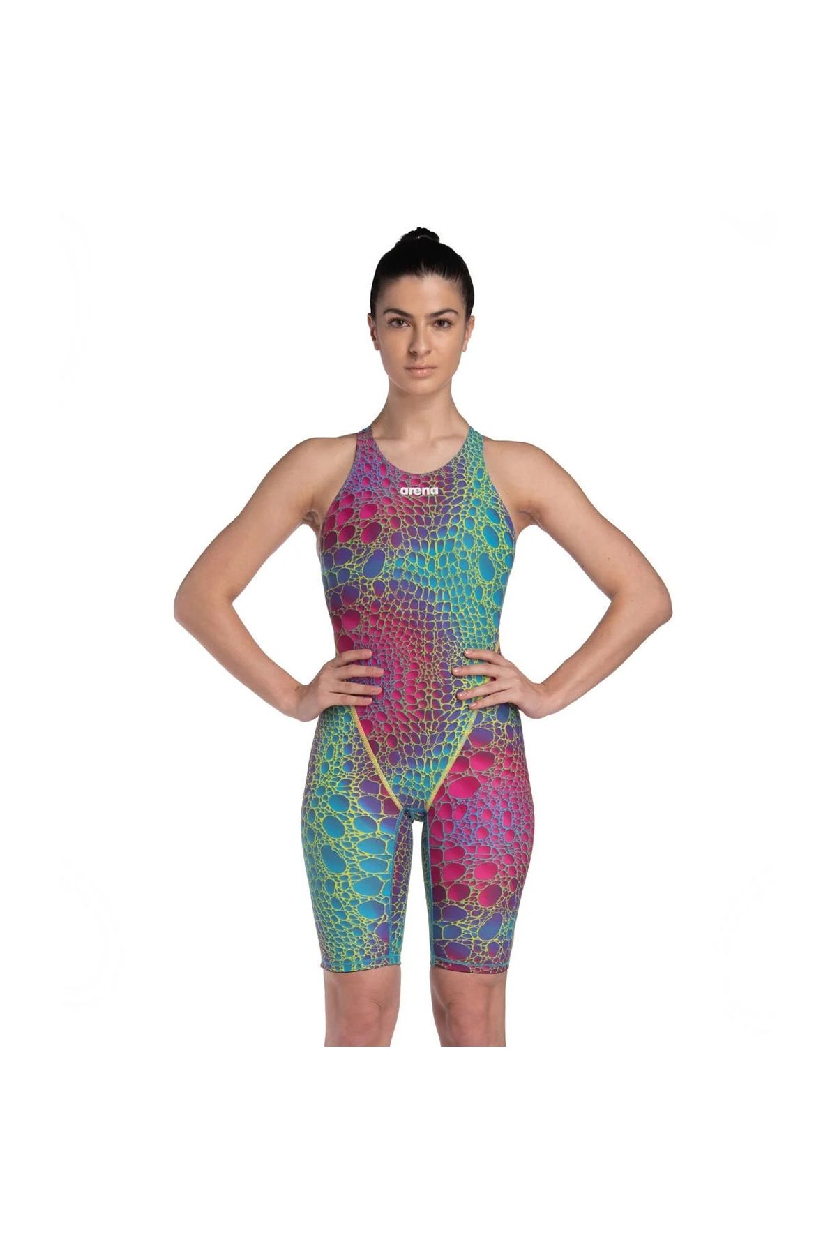 Arena Women's Powerskin St Next Le Ob Bayan Yüzücü Yarış Mayo Pembe/turkuaz 006349303