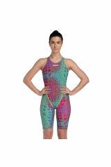 Arena Women's Powerskin St Next Le Ob Bayan Yüzücü Yarış Mayo Pembe/turkuaz 006349303 34