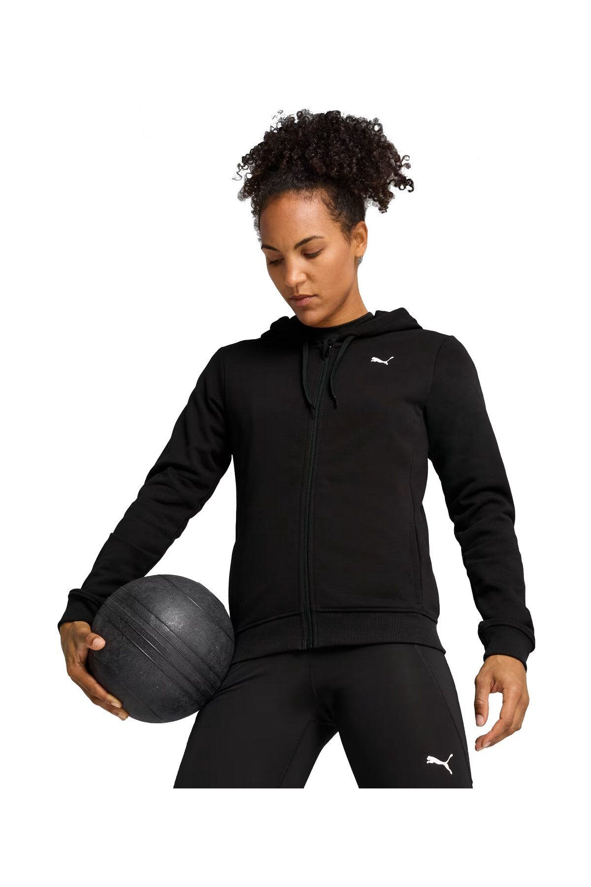 Puma Tad Essential W Ft Fz Bayan Antrenman Sweatshirt Siyah 52589601 S