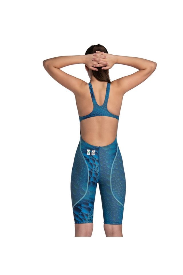 Arena Girls Powerskin St Next Le Ob Jr Kız Çocuk Yarış Mayosu Mavi̇ 006350203