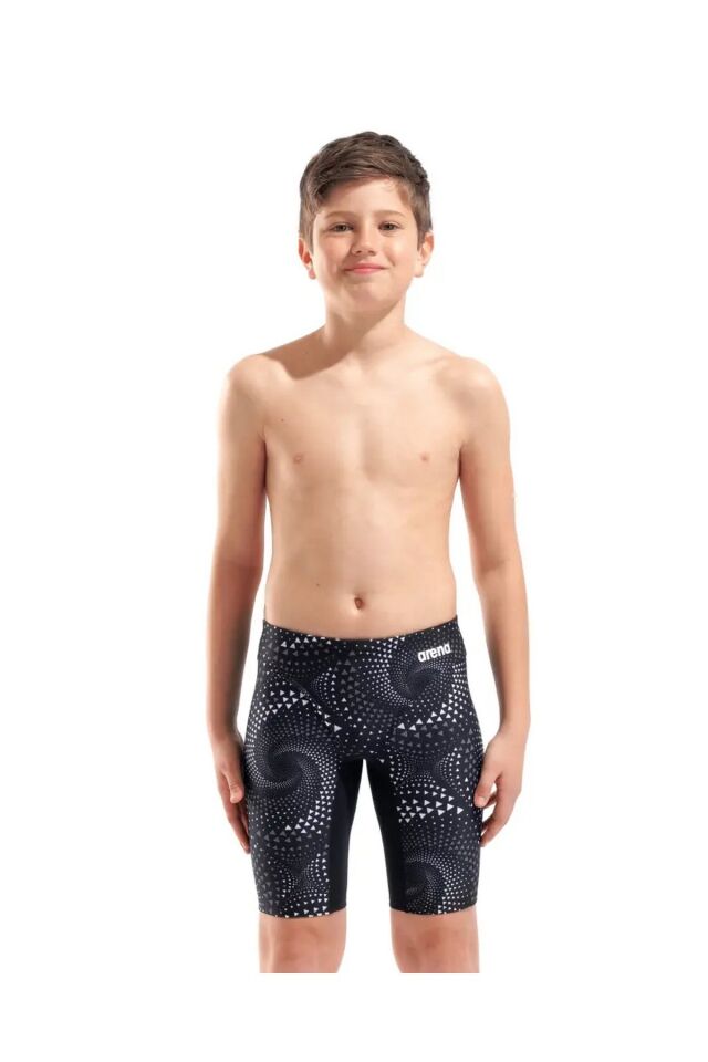 Arena Boy's Fireflow Swim Jammer Erkek Çocuk Yüzücü Jammer Mayo Siyah/Desenli 010408500 10-11