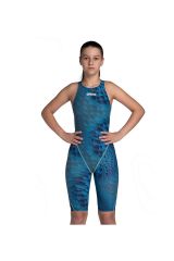 Arena Girls Powerskin St Next Le Ob Jr Kız Çocuk Yarış Mayosu Mavi̇ 006350203 12-13