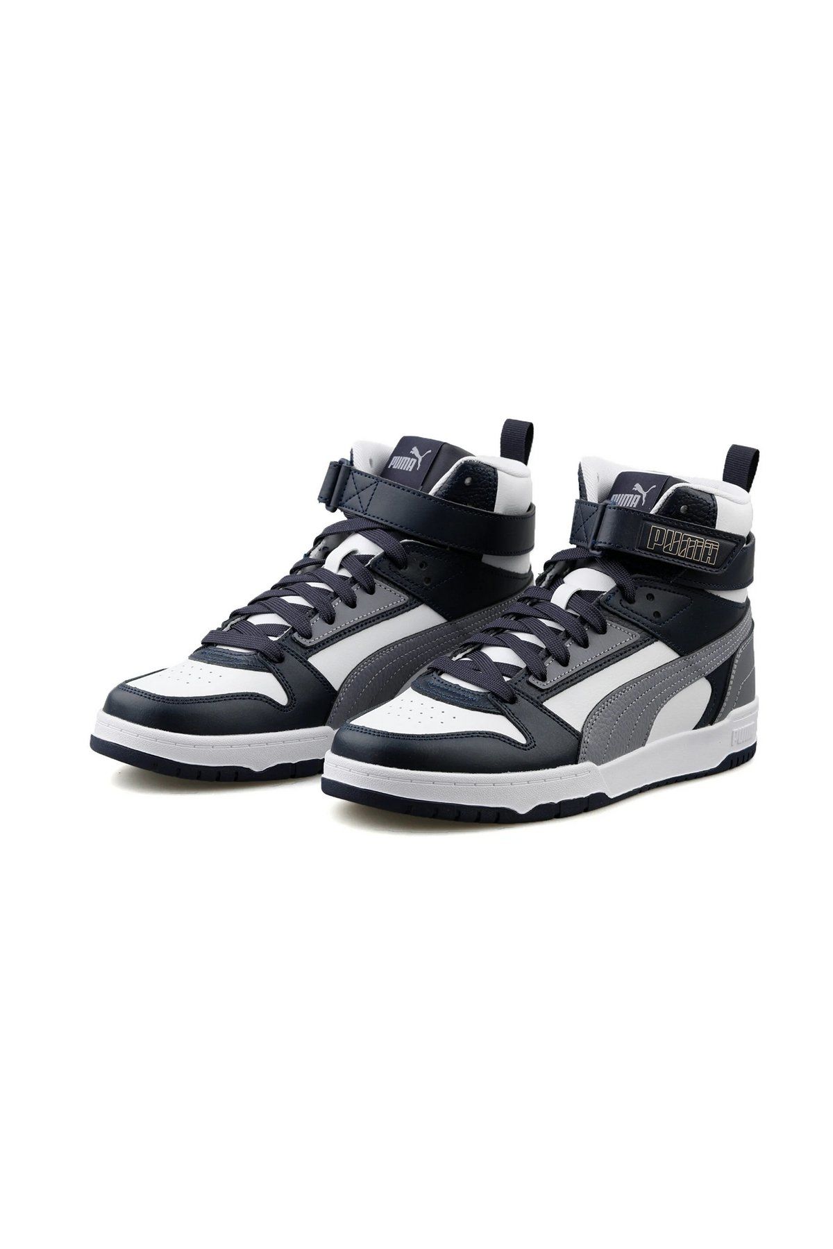 Puma RBD Game Puma-White Gray Tile Parisian-Night Puma-Gold Bilekli Erkek Spor Ayakkabı 38583909 42
